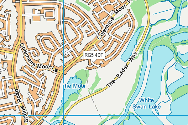 RG5 4DT map - OS VectorMap District (Ordnance Survey) RG5 4DT map - OS VectorMap District (Ordnance Survey)