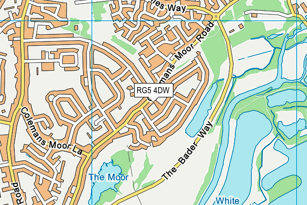 RG5 4DW map - OS VectorMap District (Ordnance Survey) RG5 4DW map - OS VectorMap District (Ordnance Survey)