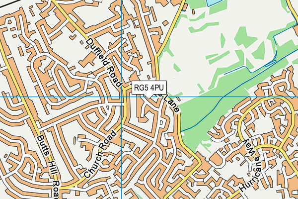 RG5 4PU map - OS VectorMap District (Ordnance Survey) RG5 4PU map - OS VectorMap District (Ordnance Survey)