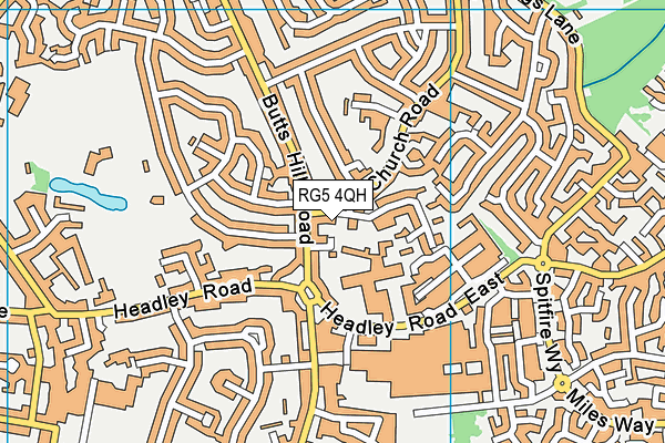RG5 4QH map - OS VectorMap District (Ordnance Survey) RG5 4QH map - OS VectorMap District (Ordnance Survey)