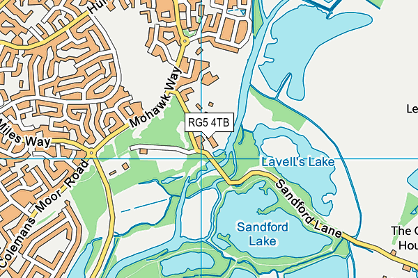 RG5 4TB map - OS VectorMap District (Ordnance Survey) RG5 4TB map - OS VectorMap District (Ordnance Survey)