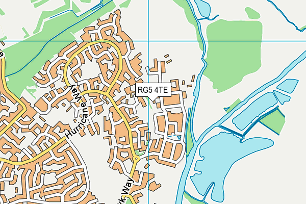 RG5 4TE map - OS VectorMap District (Ordnance Survey) RG5 4TE map - OS VectorMap District (Ordnance Survey)