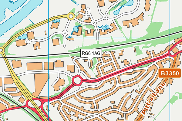 RG6 1AG map - OS VectorMap District (Ordnance Survey) RG6 1AG map - OS VectorMap District (Ordnance Survey)