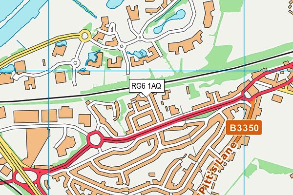 RG6 1AQ map - OS VectorMap District (Ordnance Survey) RG6 1AQ map - OS VectorMap District (Ordnance Survey)