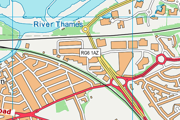 RG6 1AZ map - OS VectorMap District (Ordnance Survey) RG6 1AZ map - OS VectorMap District (Ordnance Survey)