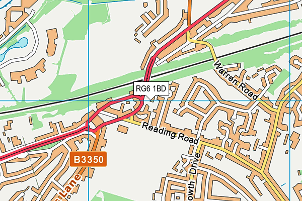 RG6 1BD map - OS VectorMap District (Ordnance Survey) RG6 1BD map - OS VectorMap District (Ordnance Survey)