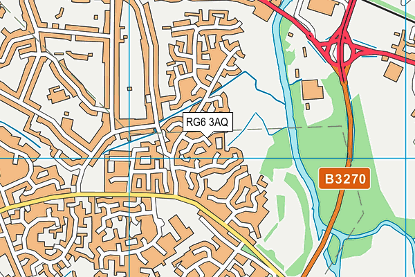 RG6 3AQ map - OS VectorMap District (Ordnance Survey) RG6 3AQ map - OS VectorMap District (Ordnance Survey)