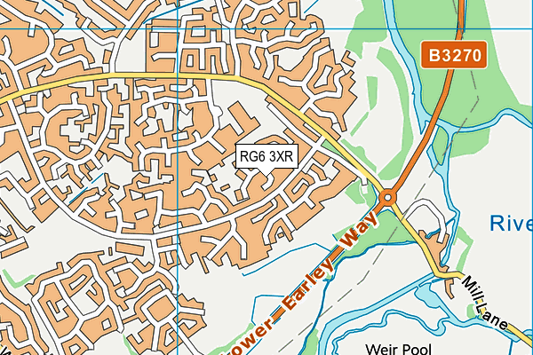 RG6 3XR map - OS VectorMap District (Ordnance Survey) RG6 3XR map - OS VectorMap District (Ordnance Survey)