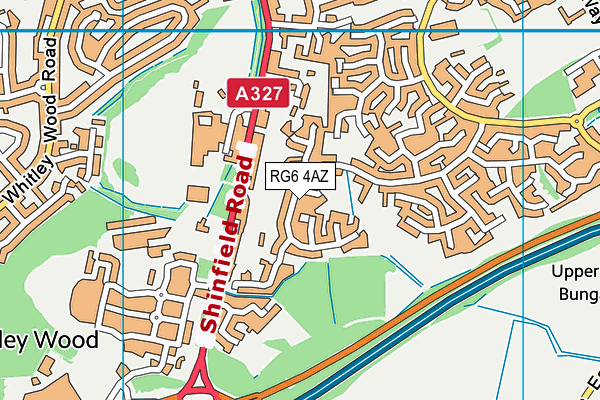 RG6 4AZ map - OS VectorMap District (Ordnance Survey) RG6 4AZ map - OS VectorMap District (Ordnance Survey)