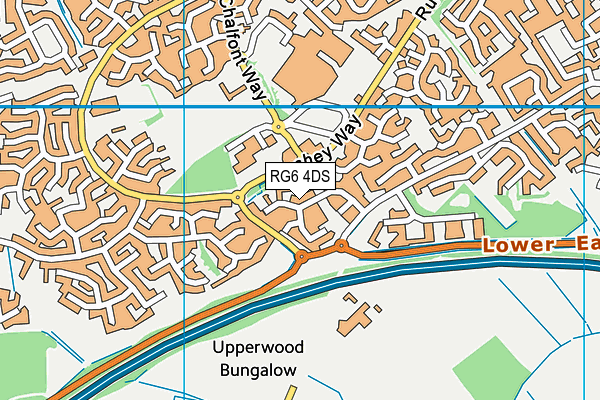 RG6 4DS map - OS VectorMap District (Ordnance Survey) RG6 4DS map - OS VectorMap District (Ordnance Survey)