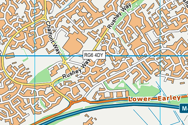 RG6 4DY map - OS VectorMap District (Ordnance Survey) RG6 4DY map - OS VectorMap District (Ordnance Survey)