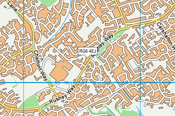 RG6 4EJ map - OS VectorMap District (Ordnance Survey) RG6 4EJ map - OS VectorMap District (Ordnance Survey)