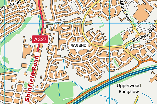 RG6 4HX map - OS VectorMap District (Ordnance Survey) RG6 4HX map - OS VectorMap District (Ordnance Survey)