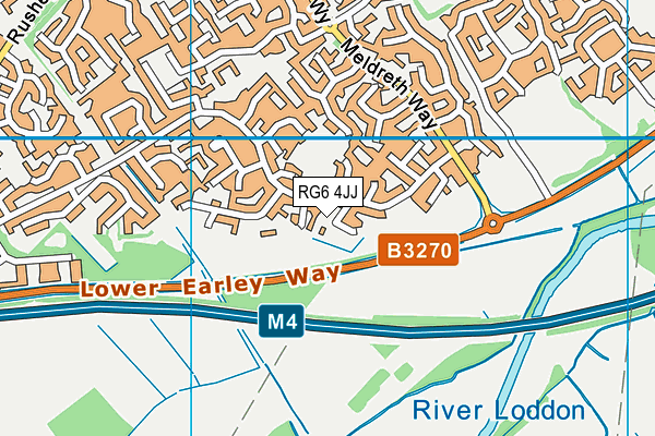 RG6 4JJ map - OS VectorMap District (Ordnance Survey)