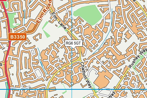 RG6 5GT map - OS VectorMap District (Ordnance Survey) RG6 5GT map - OS VectorMap District (Ordnance Survey)