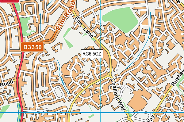 RG6 5GZ map - OS VectorMap District (Ordnance Survey) RG6 5GZ map - OS VectorMap District (Ordnance Survey)