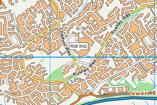 RG6 5HQ map - OS VectorMap District (Ordnance Survey) RG6 5HQ map - OS VectorMap District (Ordnance Survey)
