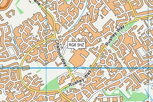 RG6 5HZ map - OS VectorMap District (Ordnance Survey) RG6 5HZ map - OS VectorMap District (Ordnance Survey)