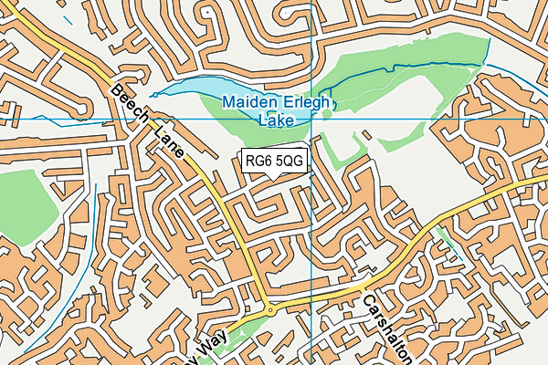 RG6 5QG map - OS VectorMap District (Ordnance Survey) RG6 5QG map - OS VectorMap District (Ordnance Survey)