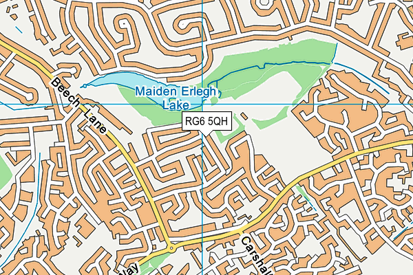 RG6 5QH map - OS VectorMap District (Ordnance Survey) RG6 5QH map - OS VectorMap District (Ordnance Survey)