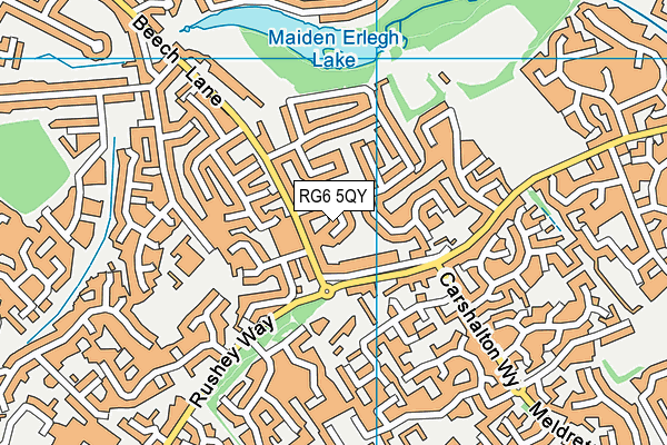 RG6 5QY map - OS VectorMap District (Ordnance Survey) RG6 5QY map - OS VectorMap District (Ordnance Survey)