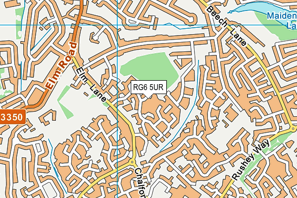 RG6 5UR map - OS VectorMap District (Ordnance Survey) RG6 5UR map - OS VectorMap District (Ordnance Survey)