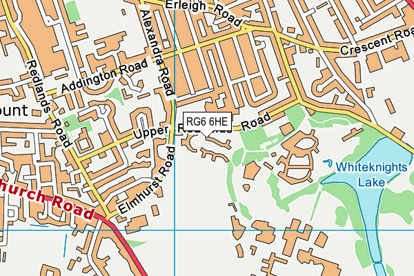 RG6 6HE map - OS VectorMap District (Ordnance Survey) RG6 6HE map - OS VectorMap District (Ordnance Survey)