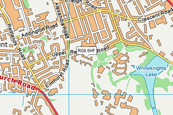RG6 6HF map - OS VectorMap District (Ordnance Survey) RG6 6HF map - OS VectorMap District (Ordnance Survey)