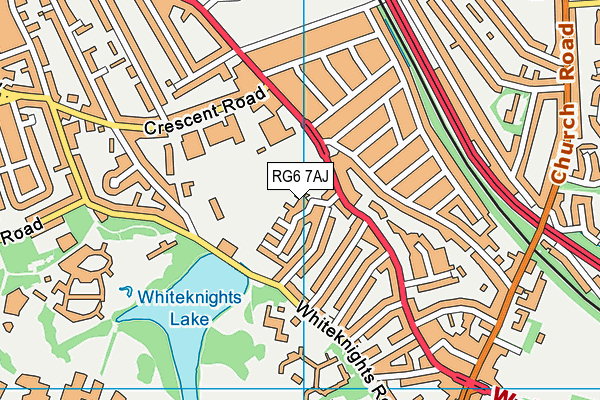 RG6 7AJ map - OS VectorMap District (Ordnance Survey) RG6 7AJ map - OS VectorMap District (Ordnance Survey)