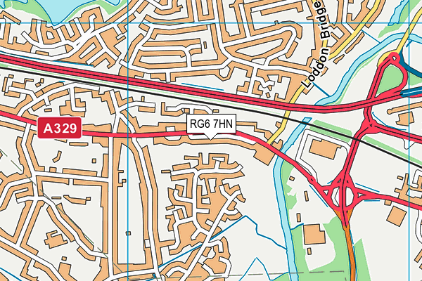RG6 7HN map - OS VectorMap District (Ordnance Survey) RG6 7HN map - OS VectorMap District (Ordnance Survey)