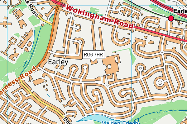 RG6 7HR map - OS VectorMap District (Ordnance Survey) RG6 7HR map - OS VectorMap District (Ordnance Survey)