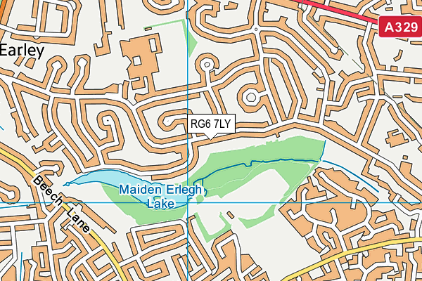 RG6 7LY map - OS VectorMap District (Ordnance Survey) RG6 7LY map - OS VectorMap District (Ordnance Survey)