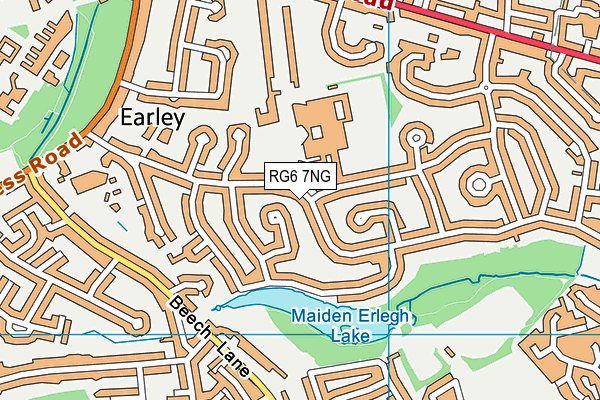 RG6 7NG map - OS VectorMap District (Ordnance Survey) RG6 7NG map - OS VectorMap District (Ordnance Survey)