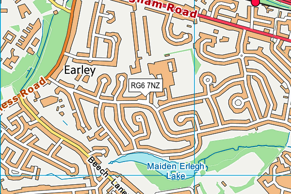 RG6 7NZ map - OS VectorMap District (Ordnance Survey) RG6 7NZ map - OS VectorMap District (Ordnance Survey)