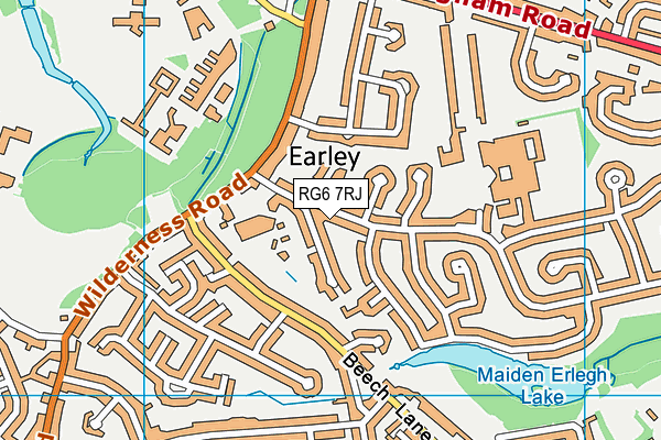 RG6 7RJ map - OS VectorMap District (Ordnance Survey)
