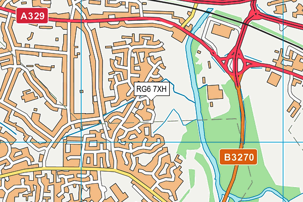RG6 7XH map - OS VectorMap District (Ordnance Survey) RG6 7XH map - OS VectorMap District (Ordnance Survey)