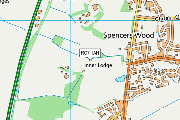RG7 1AH map - OS VectorMap District (Ordnance Survey) RG7 1AH map - OS VectorMap District (Ordnance Survey)
