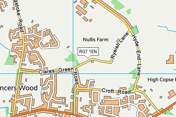 RG7 1EN map - OS VectorMap District (Ordnance Survey) RG7 1EN map - OS VectorMap District (Ordnance Survey)