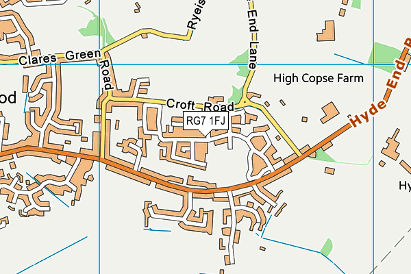 RG7 1FJ map - OS VectorMap District (Ordnance Survey) RG7 1FJ map - OS VectorMap District (Ordnance Survey)