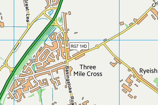 RG7 1HD map - OS VectorMap District (Ordnance Survey) RG7 1HD map - OS VectorMap District (Ordnance Survey)
