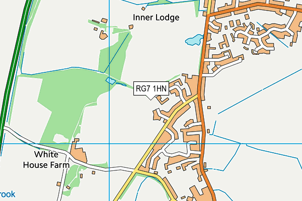 RG7 1HN map - OS VectorMap District (Ordnance Survey) RG7 1HN map - OS VectorMap District (Ordnance Survey)