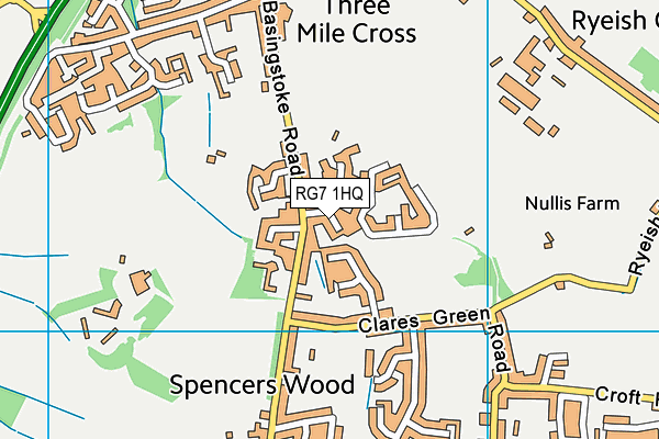 RG7 1HQ map - OS VectorMap District (Ordnance Survey) RG7 1HQ map - OS VectorMap District (Ordnance Survey)