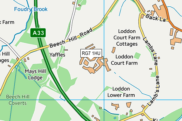 RG7 1HU map - OS VectorMap District (Ordnance Survey) RG7 1HU map - OS VectorMap District (Ordnance Survey)