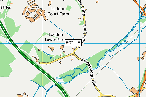 RG7 1JE map - OS VectorMap District (Ordnance Survey)