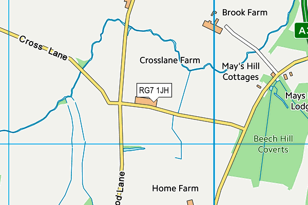 RG7 1JH map - OS VectorMap District (Ordnance Survey) RG7 1JH map - OS VectorMap District (Ordnance Survey)