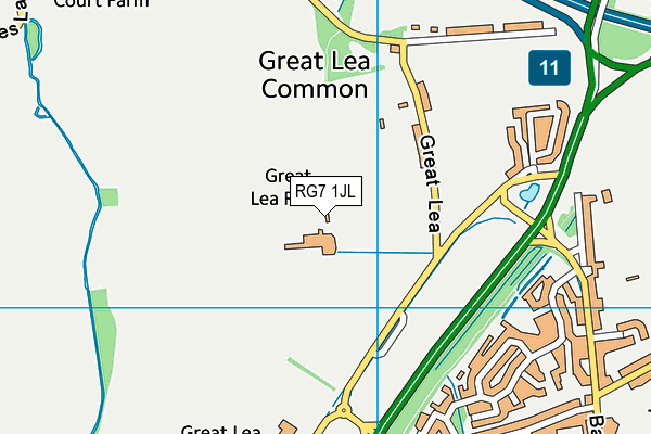 RG7 1JL map - OS VectorMap District (Ordnance Survey)
