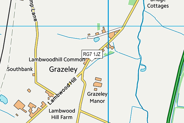 RG7 1JZ map - OS VectorMap District (Ordnance Survey)