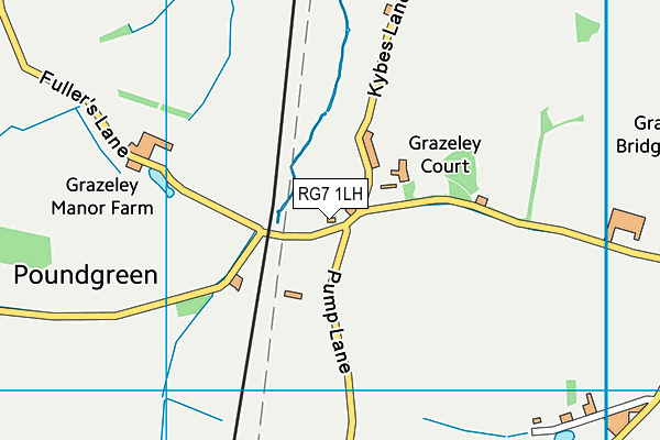 RG7 1LH map - OS VectorMap District (Ordnance Survey) RG7 1LH map - OS VectorMap District (Ordnance Survey)