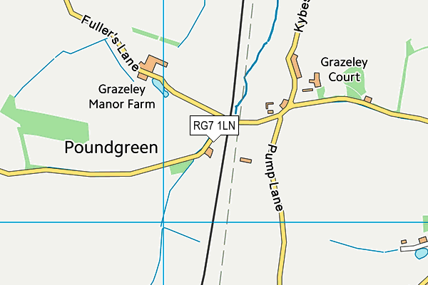 RG7 1LN map - OS VectorMap District (Ordnance Survey) RG7 1LN map - OS VectorMap District (Ordnance Survey)