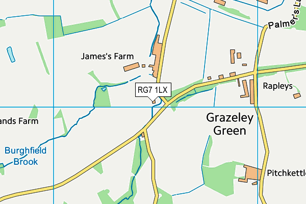 RG7 1LX map - OS VectorMap District (Ordnance Survey) RG7 1LX map - OS VectorMap District (Ordnance Survey)